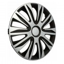 Set di 4 Copricerchi universale coppe auto Nardo Grigio / Nero 13/14/15 Pollici