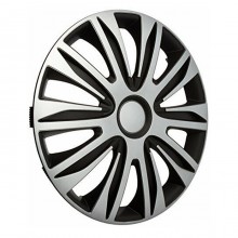 Set di 4 Copricerchi universale coppe auto Nardo Grigio / Nero 13/14/15 Pollici