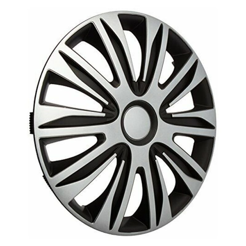 4 RACING Set di 4 Copricerchi universale coppe auto Nardo Grigio / ...