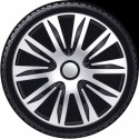Set di 4 Copricerchi universale coppe auto Nardo Grigio / Nero 13/14/15 Pollici