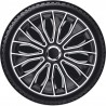 4 RACING Set di 4 Copricerchi universale coppe auto Voltec Bianco /...