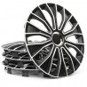 4 RACING Set di 4 Copricerchi universale coppe auto Voltec Bianco /...