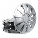 Set di 4 Copricerchi universali coppe auto Silvestone Grigio 13/14/15 Pollici