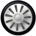 Set di 4 Copricerchi universali coppe auto Silvestone Grigio 13/14/15 Pollici