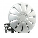 Set di 4 Copricerchi universali coppe auto Silvestone Grigio 13/14/15 Pollici