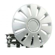 Set di 4 Copricerchi universali coppe auto Silvestone Grigio 13/14/15 Pollici