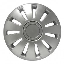 Set di 4 Copricerchi universali coppe auto Silvestone Grigio 13/14/15 Pollici
