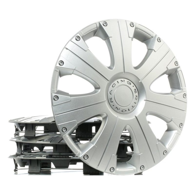 4 RACING Set 4 Copricerchi Copri ruota Coppa Borchie Auto Universal...