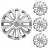 4 RACING Set 4 Copricerchi Copri ruota Coppa Borchie Auto Universal...