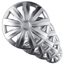 Set 4 Copricerchi Copri ruota Coppa Borchie Auto Universale 14/15/16 Pollici