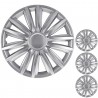 4 RACING Set 4 Copricerchi Copri ruota Coppa Borchie Auto Universal...