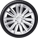 Set 4 Copricerchi Copri ruota Coppa Borchie Auto Universale 13/14/15/16 Pollici