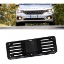 Portatarga Anteriore in plastica Nero Fissaggio Rapido Auto Europeo 375x115mm