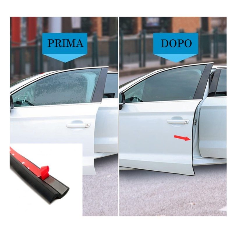 Combicar Salvaporta Gomma nero adesivo universale Proteggi carrozze...