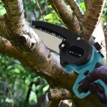 Mini sega elettrica a doppia batteria motosega da 6" Pollici con olio automatico