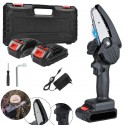 Mini Sega Elettrica motosega a 2 batterie da 18V 4" pollici Potatura Taglio Rami