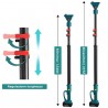 Kit potatura cesoia forbice + mini motosega 6" a batteria con asta ...