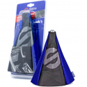 Cuffia cambio universale per leva cambio in simil pelle Sparco nera e blu 25 cm