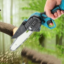 Mini Sega da 6" pollici Elettrica 2 batterie a litio 18V 2 Catene Taglio Rami