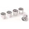 Sparco Set 5 Tappi Copri valvola per ruote logo Sparco in alluminio...