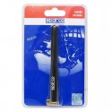 Antenna auto universale Sparco 12 cm in fibra di carbonio alluminio ricambio per audio radio tuning
