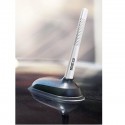 Antenna auto universale Sparco 12 cm grigia in fibra di carbonio alluminio ricambio per audio radio tuning