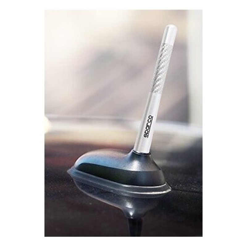 Sparco Antenna auto universale Sparco 12 cm grigia in fibra di carb...
