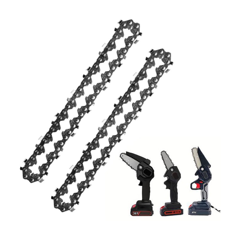 Catena di ricambio per mini motosega elettrosega a batteria 4" pollici  2 PEZZI