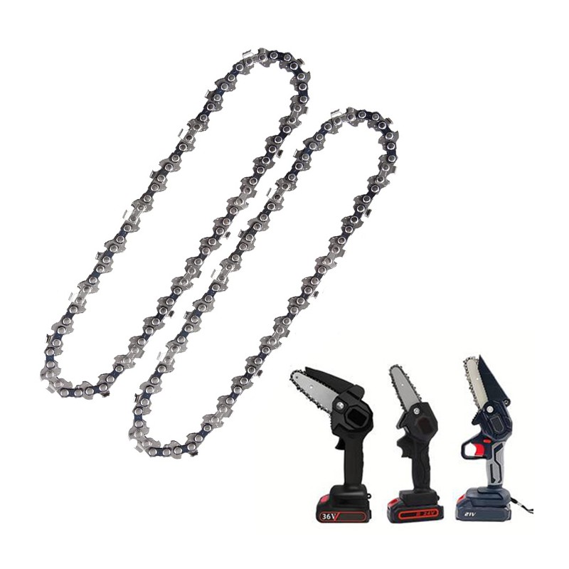 Catena di ricambio per mini motosega elettrosega a batteria 8" pollici  2 PEZZI