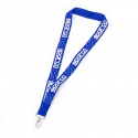 2x Cordino Sparco Laccetto Portachiavi da collo Blu 55 cm con moschettone Lanyard