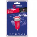 Caricabatterie USB 12V/24 presa accendisigari rosso doppia porta per auto furgone rosso