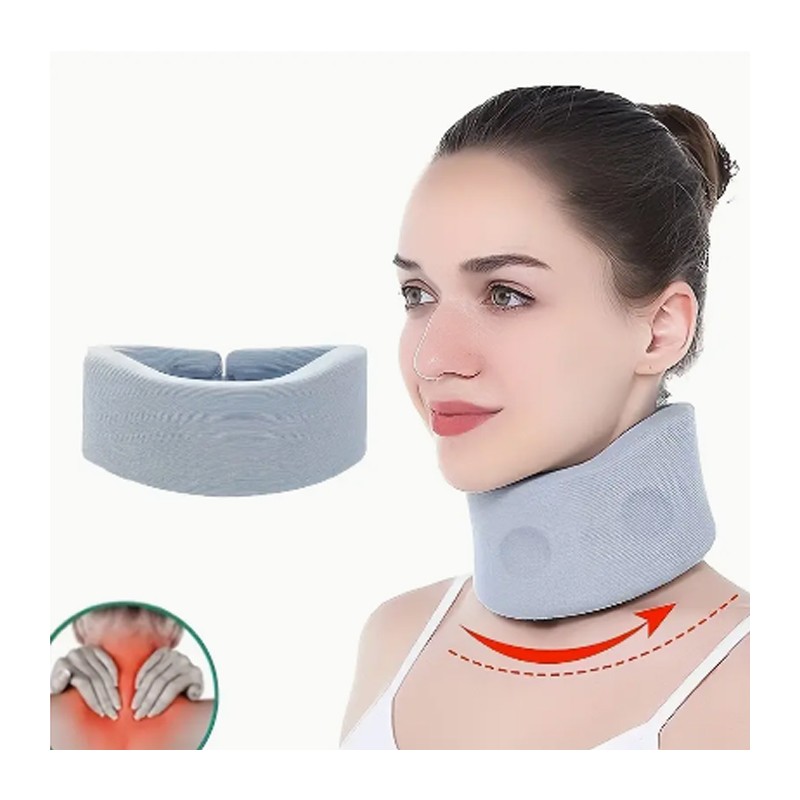Collare cervicale morbido per collo fascia supporto per collo regolabile M/L