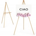 Cavalletto in legno 160cm treppiede quadro artista disegno tableau matrimonio