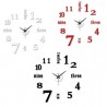 Virtime Orologio da parete adesivo 3d Moderno grande muro decorazio...
