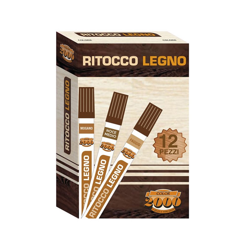 Kit 12 Pezzi ritocco riparazione legno pennarelli graffi mobili restauro wood