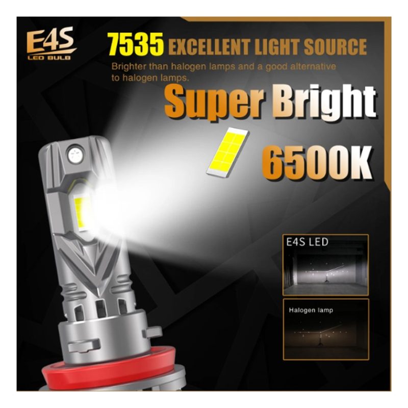 E4S Fari Lampadine Led HIR2 9012 Canbus Abbaglianti 6000-6500K luce...
