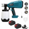 Aotuo Pistola a spruzzo per vernice doppia batteria 18V 1000ML pain...