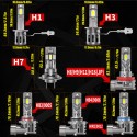 Coppia lamapdine H8 H9 H11 luci di posizione Canbus 6000/6500K bianca fari auto