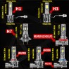 E4S Coppia lamapdine H8 H9 H11 luci di posizione Canbus 6000/6500K ...