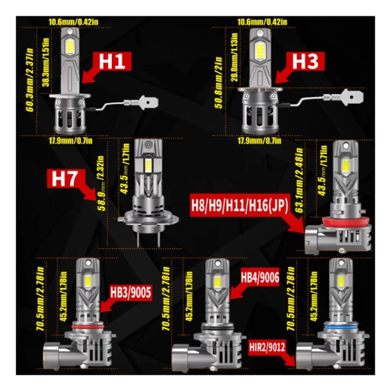 E4S Coppia Lampade LED H1 auto Canbus 6500K Alta Potenza E Luminosi...
