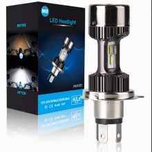 Lampadina LED H4 canbus 6000K luce bianca Alta Luminosità per moto HI LO lampada