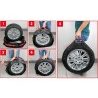 Hongu Set 4 borse Pneumatici 14" a 17" Copriruota gomme garage port...