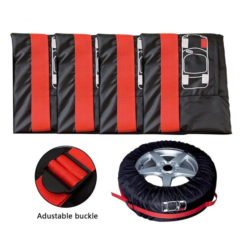 Hongu Set 4 borse Pneumatici 17" a 20" Copriruota gomme garage port...