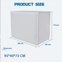 Telo copri climatizzatore cappottina condizionatore universale esterno 95x40x73