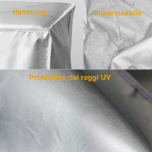 Telo copri climatizzatore cappottina condizionatore universale esterno 95x40x73