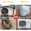 Telo copri climatizzatore cappottina condizionatore universale esterno 95x40x73