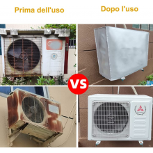 Telo copri climatizzatore cappottina condizionatore universale esterno 95x40x73