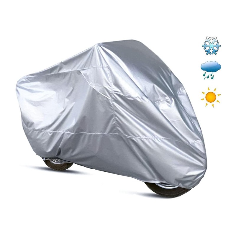 Telo coprimoto scooter felpato motocicli impermeabile tg L 228x99x124 cm