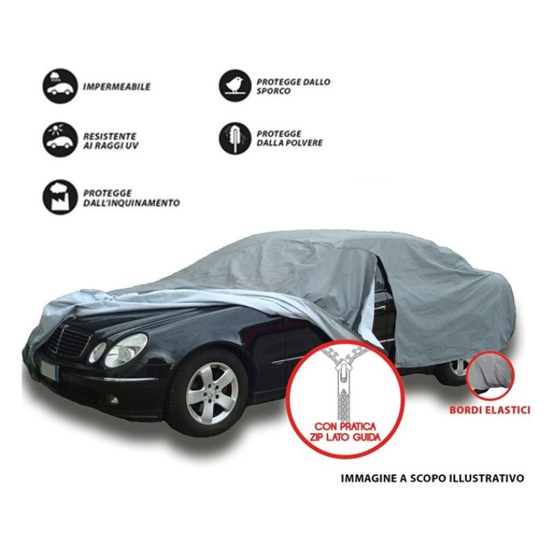 Tidierre srl Telo copriauto PVC felpato L neve pioggia sole copri a...