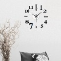 Orologio da parete adesivo 3d Moderno grande muro decorazione 50x50cm  DIY